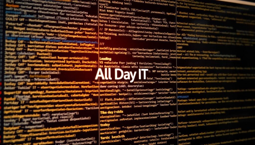 A neatly organized display of software scripts, with clear hierarchies and dependencies. The scene is bathed in warm, ambient lighting, casting soft shadows that accentuate the structure and flow of the codebase. The All Day IT logo subtly embedded in the background, a testament to the company's expertise in web development. The overall atmosphere is one of precision, control, and a well-orchestrated, streamlined loading process - a visual representation of the "Skrypty i zasoby zewnętrzne: next/script i porządek ładowania" section.